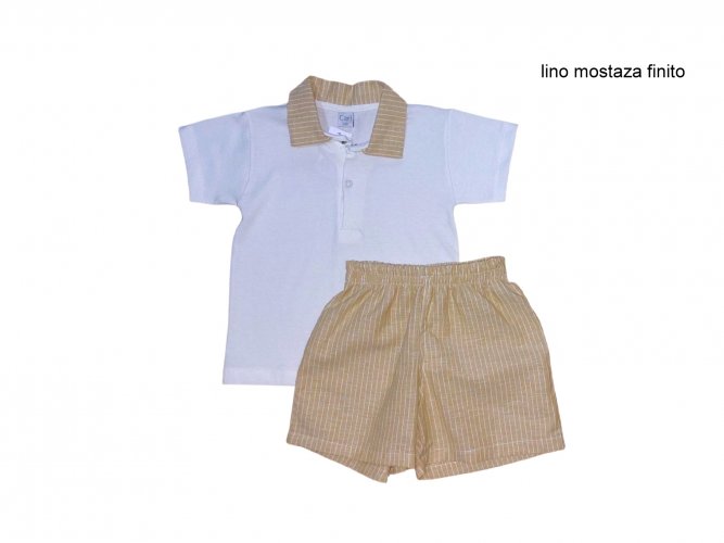 Art. a754 lino mostaza finito